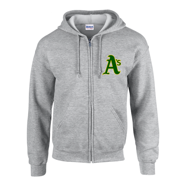 Athletics Adult Cotton Zip-Up Hoodie with Embroidered Logo