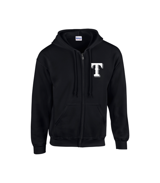 Rangers Adult "T" Logo Zip-Up Hoodie