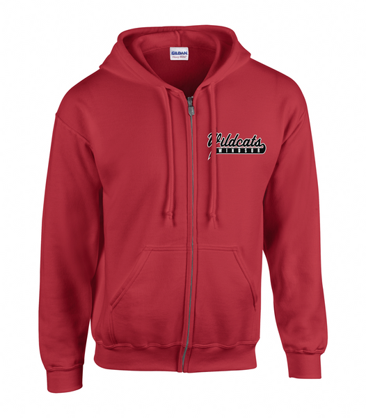 Wildcats Softball Adult Zip-Up Hoodie