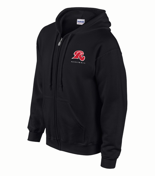 Falcons Adult Cotton Full Zip Hooded Sweatshirt with Embroidered Logo