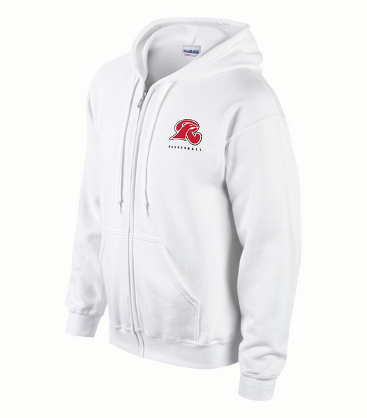 Falcons Youth Cotton Full Zip Hooded Sweatshirt with Embroidered Logo