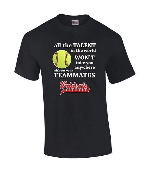 Wildcats Softball Adult Talent Tee