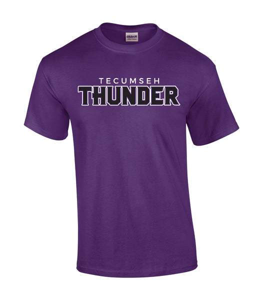 Thunder Adult 'Outline Block' Cotton Tee