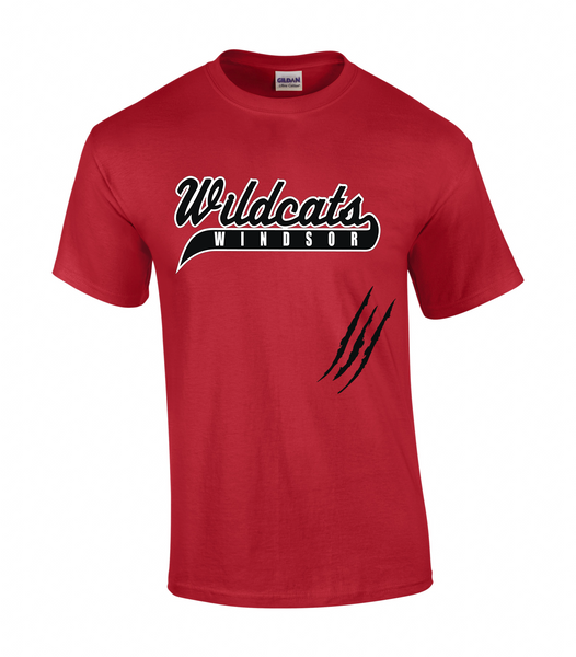 Wildcats Softball Adult Claw Mark Tee