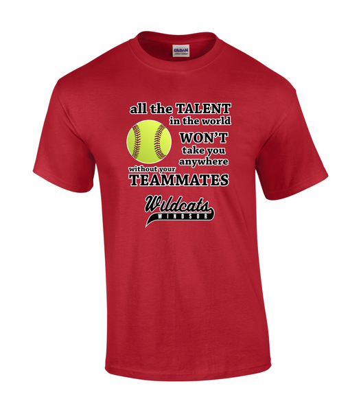 Wildcats Softball Adult Talent Tee