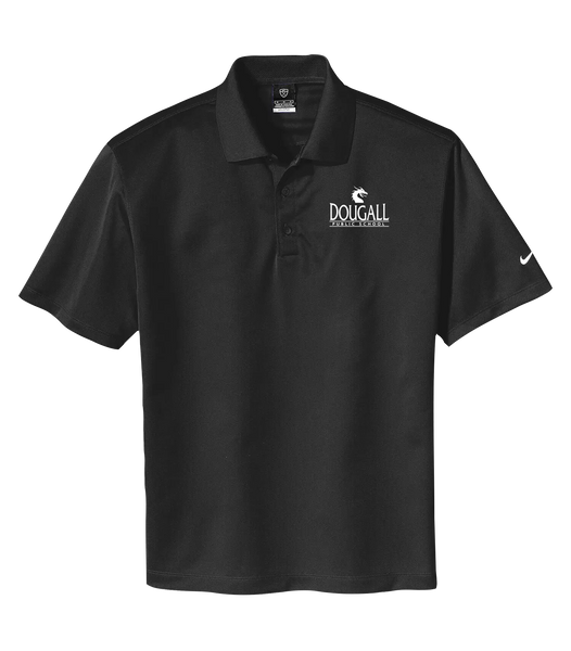 Dougall Men's Dri-fit Polo  with Embroidered Logo