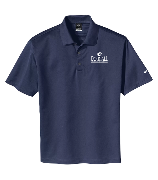 Dougall Men's Dri-fit Polo  with Embroidered Logo