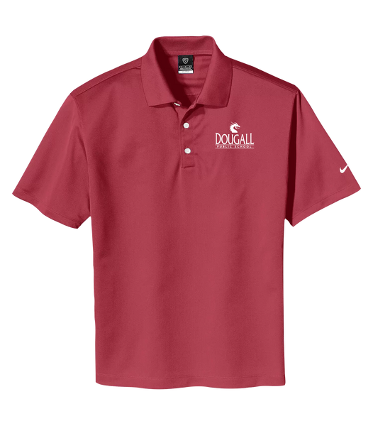 Dougall Men's Dri-fit Polo  with Embroidered Logo