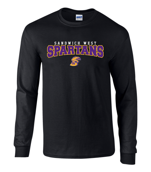 Spartans Staff Adult Cotton Long Sleeve with Printed Logo