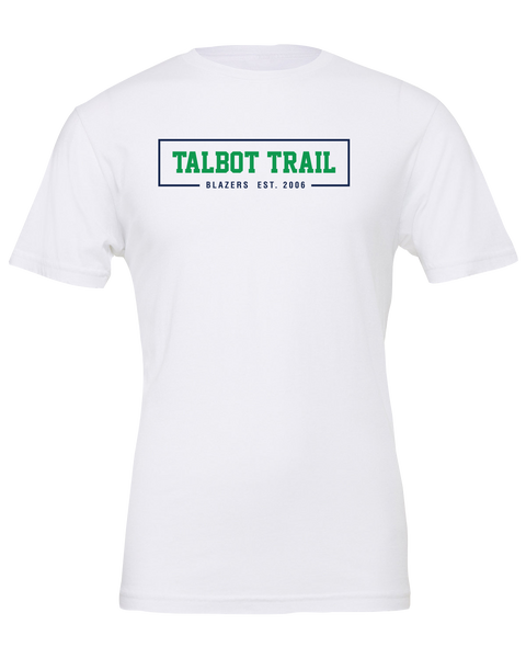 Talbot Trail Blazers Unisex Bella Jersey T-Shirt with Printed Logo