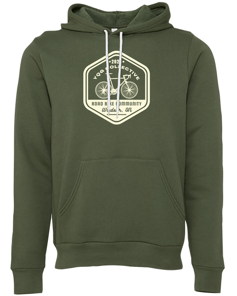 YQG Collective Adult Lightweight Terry Hooded Sweatshirt with Printed Logo
