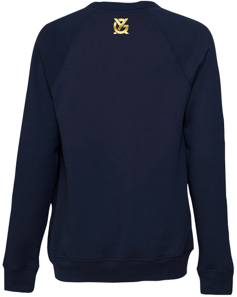 YQG Collective Adult Fleece Crewneck Sweatshirt with Printed Logo