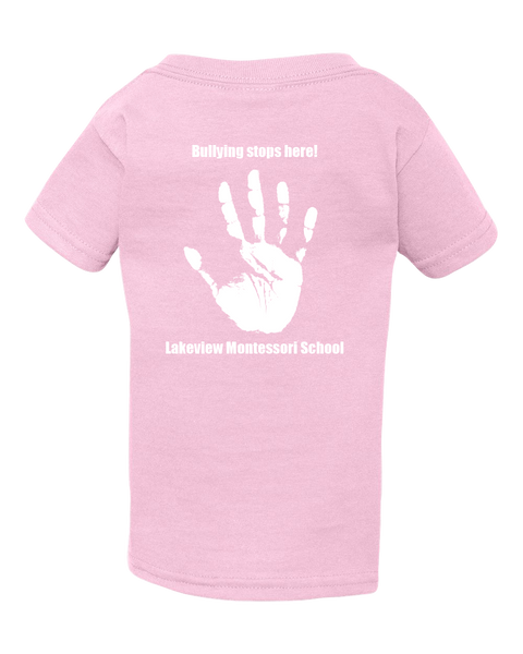Lakeview Anti-Bullying Toddler Soft Touch Short Sleeve with Printed Logo