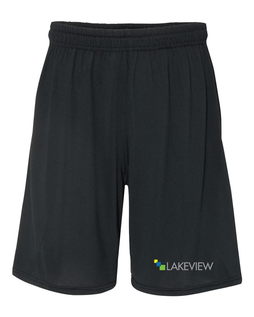 Lakeview Youth Mesh Practice Shorts with Printed Logo