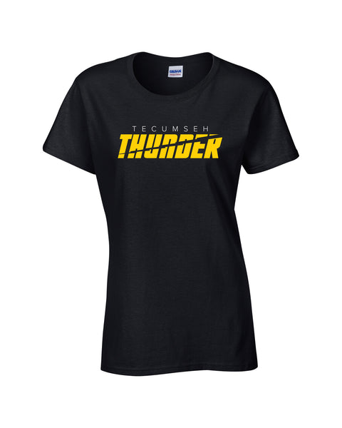 Thunder Ladies 'Bolt Cut' Cotton Tee