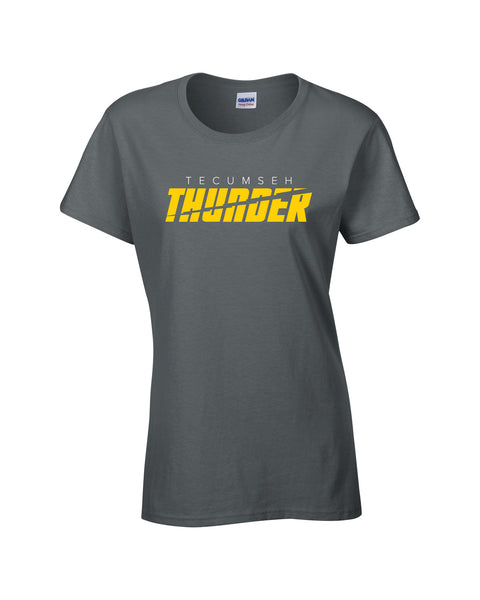 Thunder Ladies 'Bolt Cut' Cotton Tee