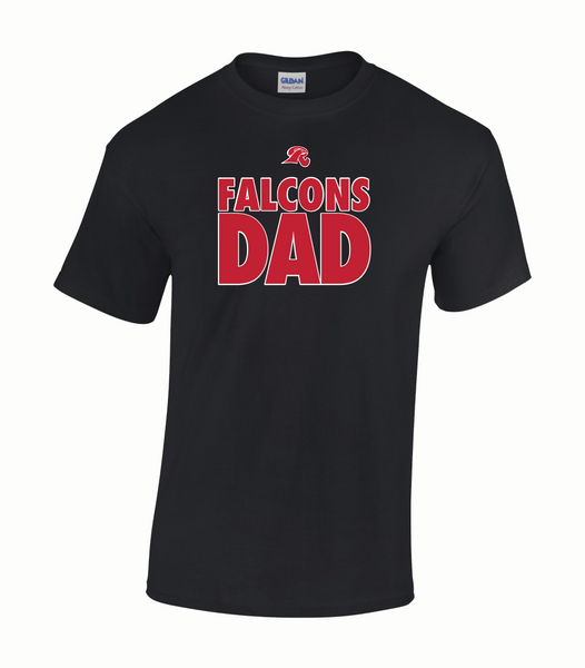 "Falcons Dad" Adult Cotton T-Shirt with Printed logo