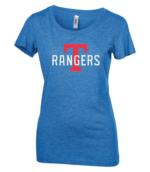 Rangers Ladies 'Rangers Big T' Tri-Blend T-Shirt