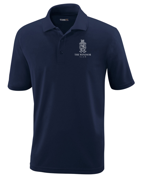 The Windsor Club Adult Origin Performance Polo with Embroidered Logo