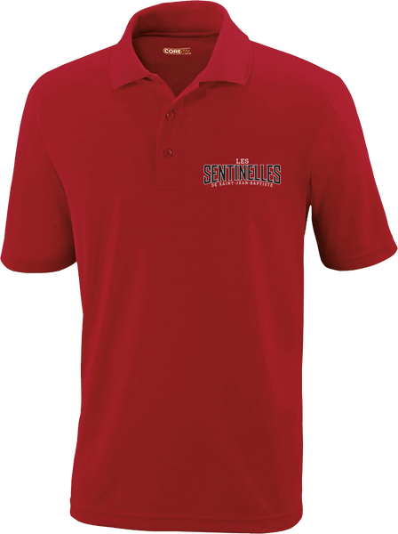 Sentinelles Mens Piqué Polo with Embroidered Logo