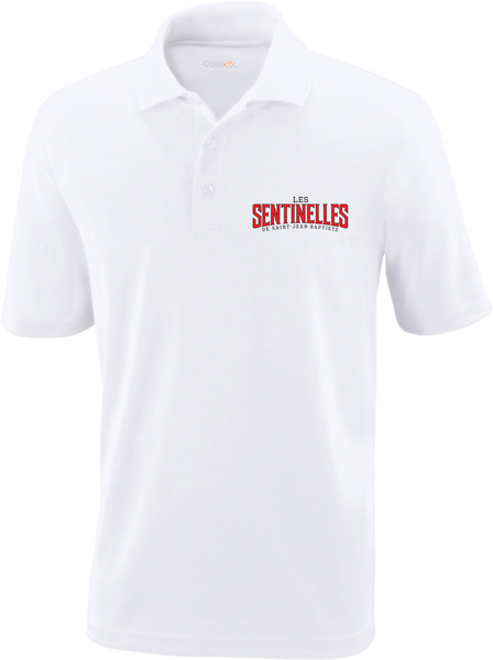 Sentinelles Mens Piqué Polo with Embroidered Logo