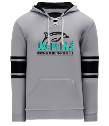 Dauphins Adult Lace Hoodie with Embroidered Applique logo