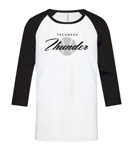 Thunder Youth 'Vintage Script' Baseball Tee