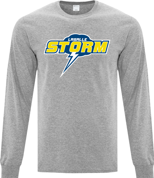 Storm Cotton Long Sleeve with Printed Logo YOUTH