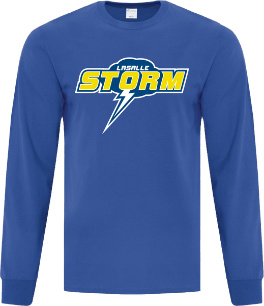 Storm Cotton Long Sleeve with Printed Logo YOUTH