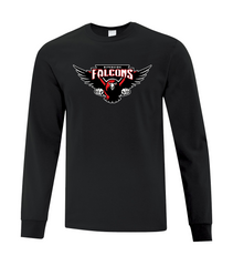 Falcons Adult Cotton Long Sleeve with Printed logo