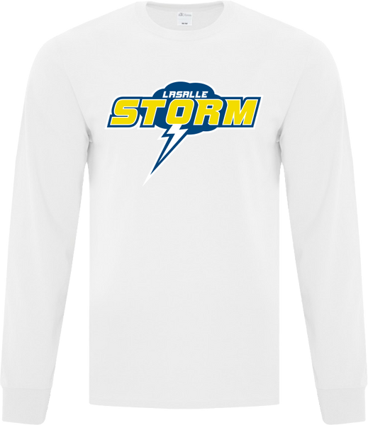 Storm Cotton Long Sleeve with Printed Logo YOUTH