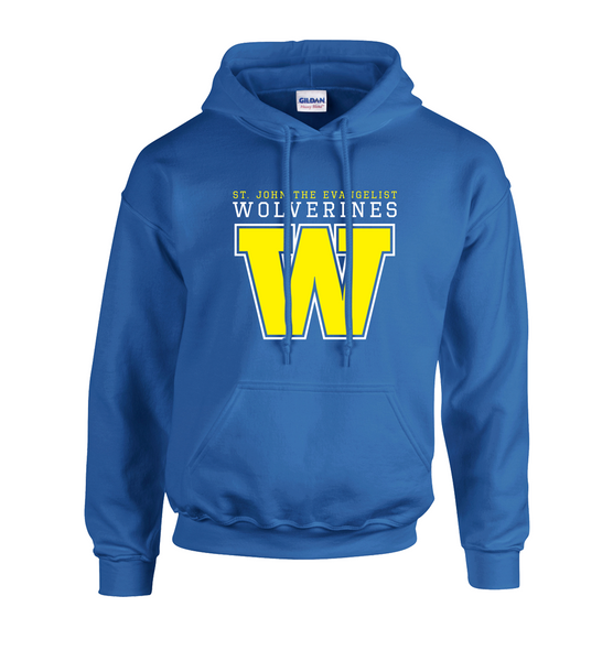 Wolverines Youth Cotton Hooded Sweatshirt with Embroidered Applique Logo & Personalization