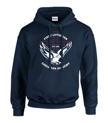 First Lutheran Youth Cotton Pull Over Hooded Sweatshirt with Printed logo