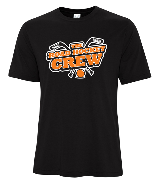 The Road Hockey Crew Ladies Cotton T-Shirt with Printed logo