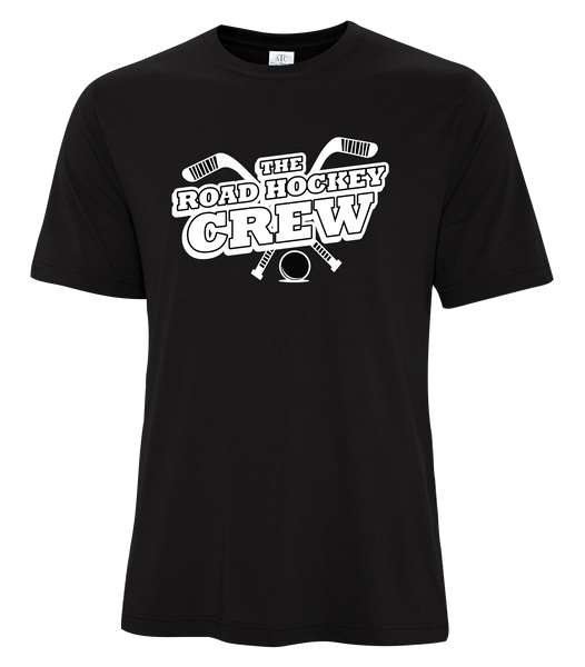 The Road Hockey Crew Youth Cotton T-Shirt with One Colour Logo