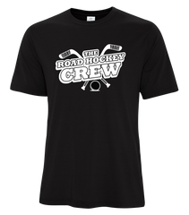 The Road Hockey Crew Adult Cotton T-Shirt with One Colour Logo
