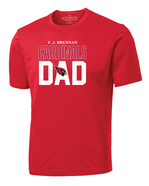 Cardinals Dad Adult Dri-Fit Short Sleeve