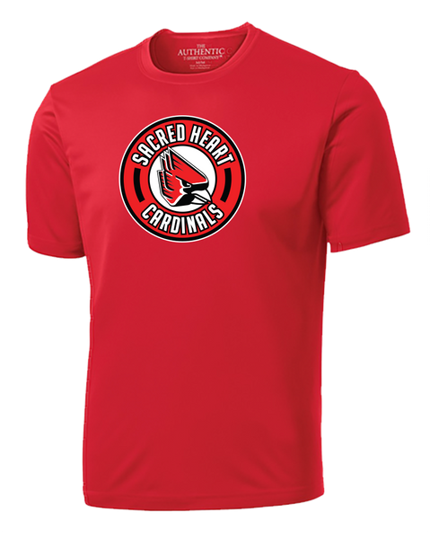 Sacred Heart Cardinals Youth Dri-Fit T-Shirt with Printed Logo