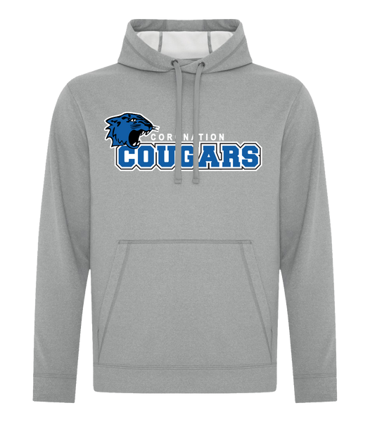 Coronation Cougars Youth Dri-Fit Hoodie With Embroidered Logo