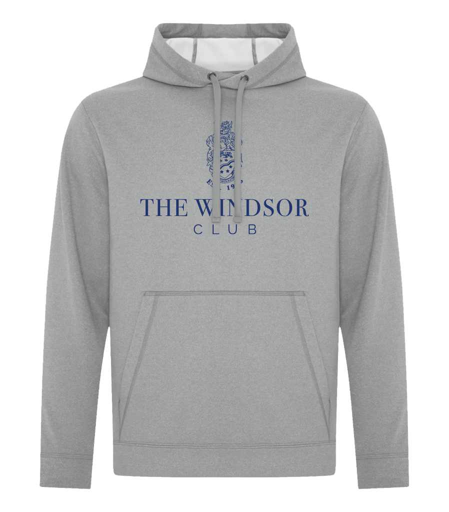 The Windsor Club Adult Dri-Fit Hoodie with Embroidered Applique