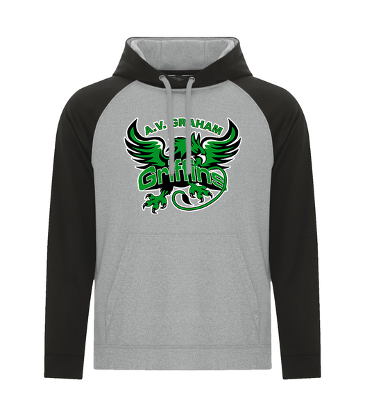 Griffins Youth Two Toned Hoodie with Embroidered Applique Logo & Personalized Lower Back