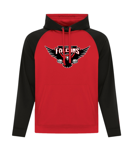 Falcons Adult Two Toned Hoodie with Printed Logo