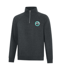 Dauphins Staff Adult Vintage 1/4 Zip Sweatshirt with Embroidered Logo