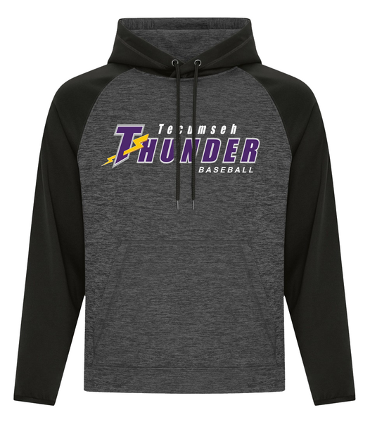 Thunder Youth Two Tone Hooded Sweatshirt with Embroidered Applique Logo