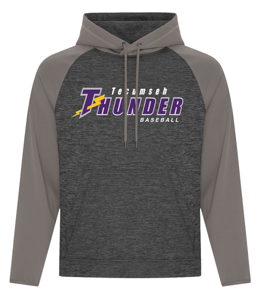 Thunder Youth Two Tone Hooded Sweatshirt with Embroidered Applique Logo
