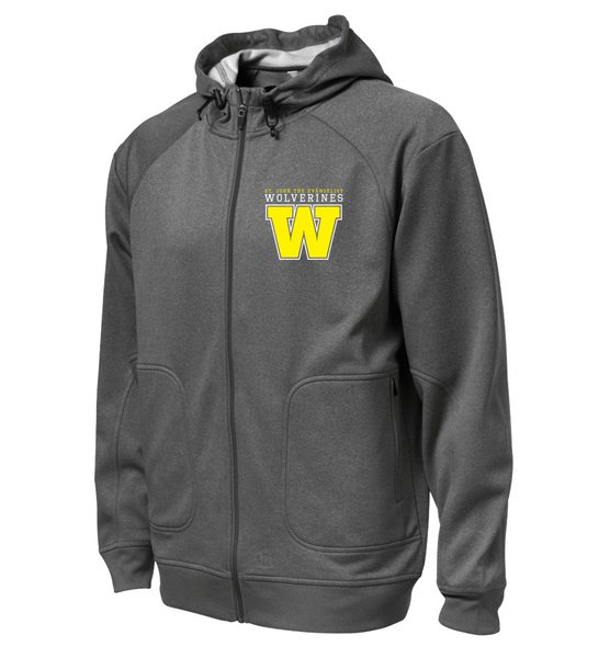 Wolverines Staff Adult Hooded Yoga jacket with Embroidered Logo
