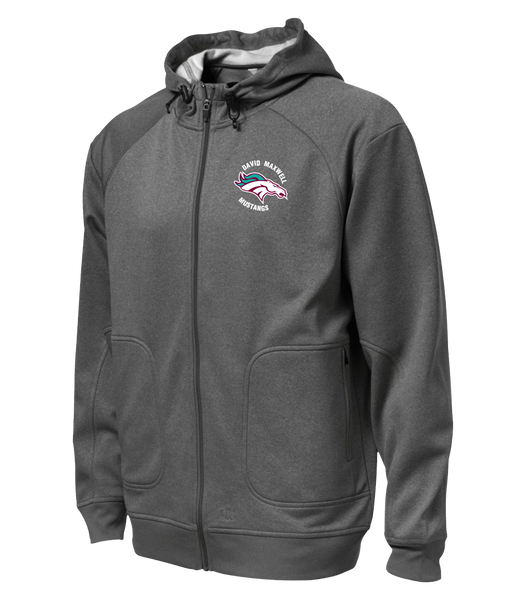 Mustangs Staff Adult Hooded Yoga jacket with Embroidered Logo
