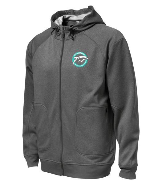 Dauphins Staff Adult Hooded Yoga jacket with Embroidered Logo