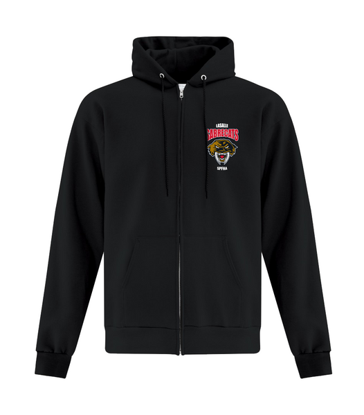Sabrecats Adult Cotton Full Zip Hooded Sweatshirt with Embroidered Left Chest & Personalization