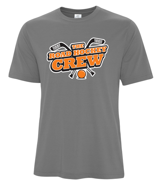 The Road Hockey Crew Youth Cotton T-Shirt with Printed logo